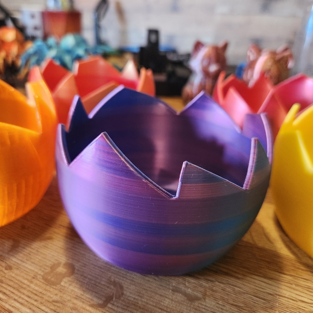 Purple Gradient Lotus Bowl - Decorative Poly Resin Bowl
